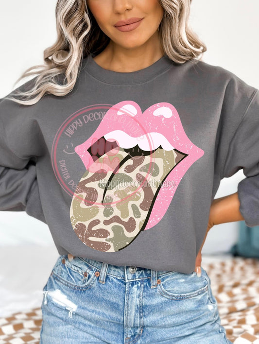 CAMO PINK TONGUE