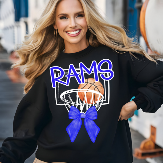 RAMS BASKETBALL WITH BOW